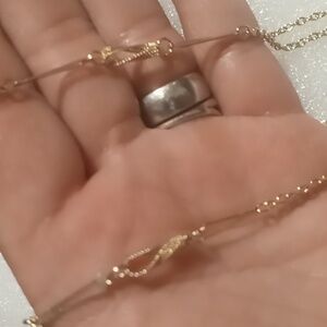 Vintage gold infinity chain links